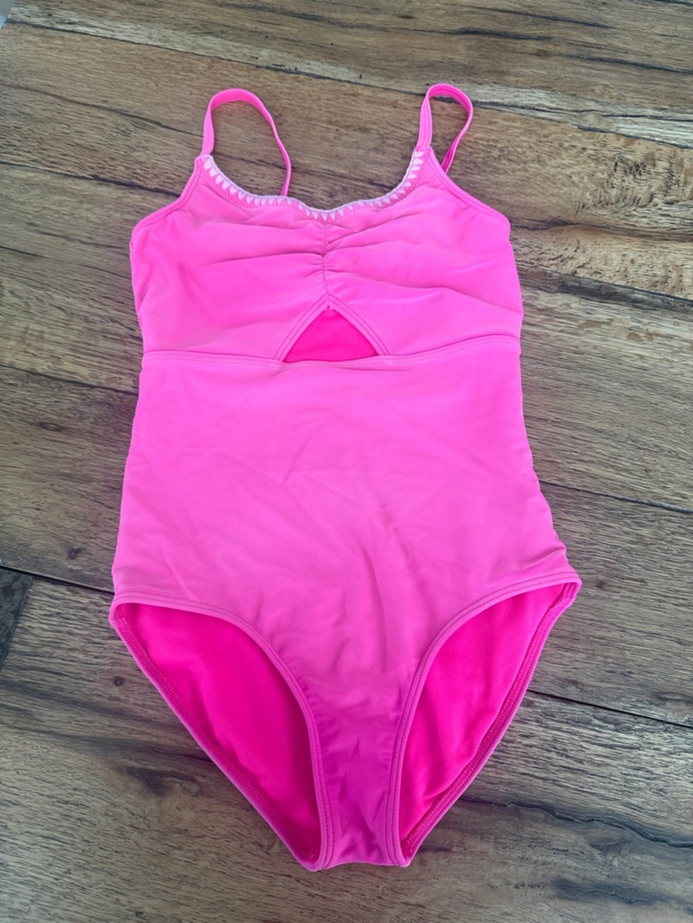 Abercrombie Kids Girls' Pink One-Piece Swim Suit - Classic Tank Style